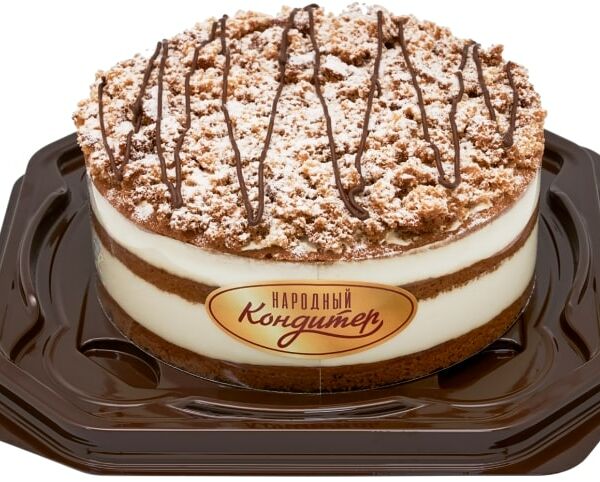 Торт Народный Кондитер Медовик с заварным кремом 480г