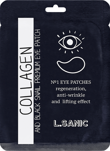 

Патчи для глаз с коллагеном и муцином черной улитки L.Sanic Л.Саник 2 шт.