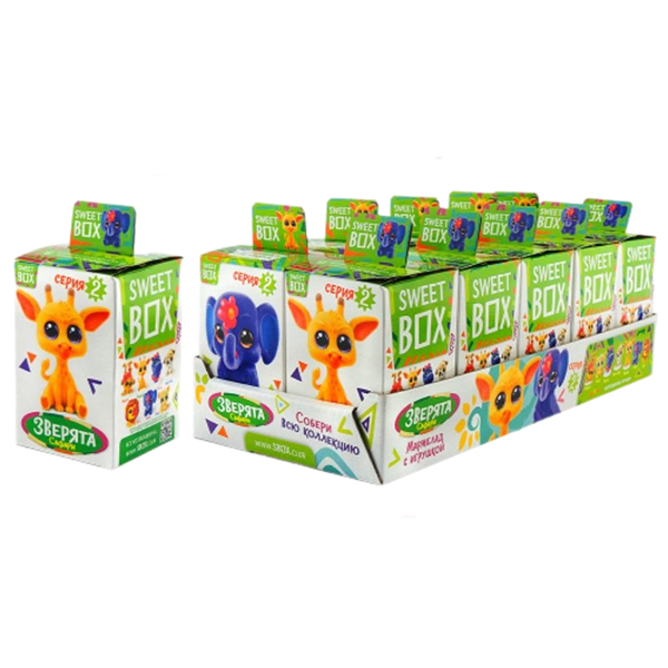 Мармелад Sweet Box с игрушкой в коробочке 1шт игрушка в ассортименте 10г