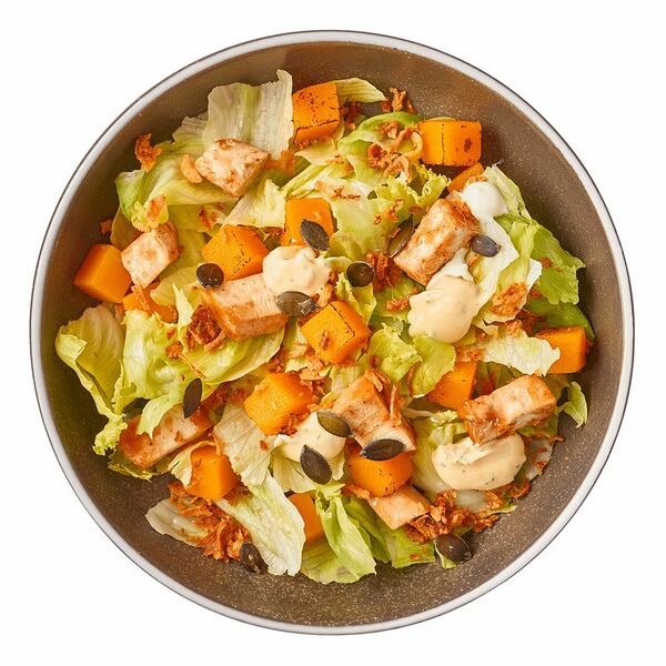 Салат Шеф Перекрёсток с индейкой-барбекю, 210 г