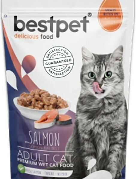 Влажный корм для кошек Bestpet с лососем 85г*24шт