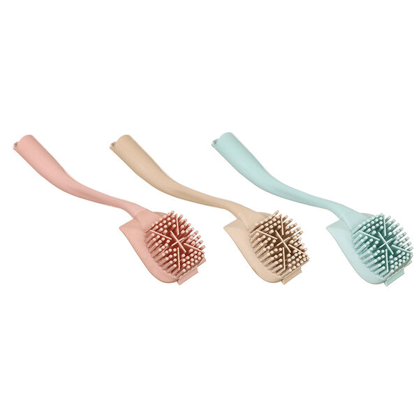 Vetta щетка для посуды силиконовая, пластик, 6x3x30см, 3 цвета, в ассортименте