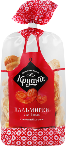 

Печенье слоеное Круанте Пальмирки в сахарной глазури 350 г
