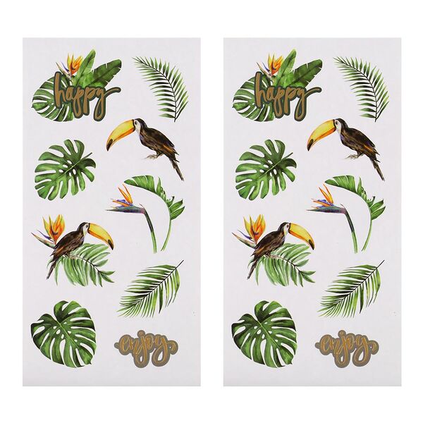 Реинфорест набор наклеек, 2 листа по 9 штук, пакет с подвесом