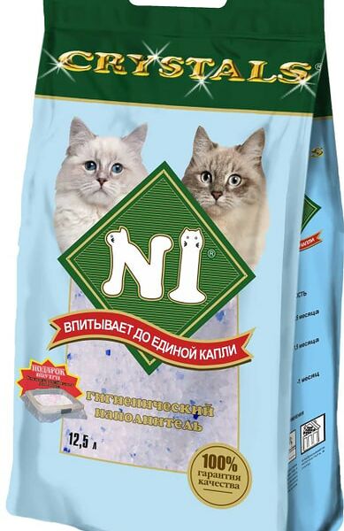 Наполнитель для кошачьего туалета №1 Crystals  12.5л