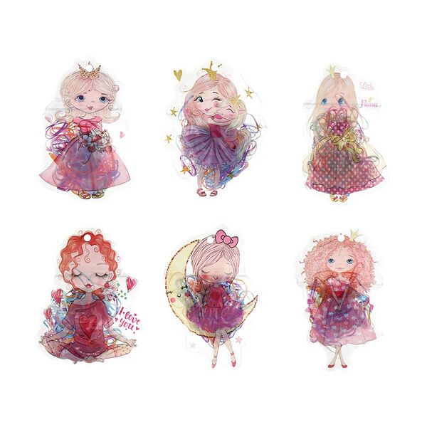 Набор резинок для волос Юниlook 120 шт, d2, 5см, резина, в пвх пакете, 6 дизайнов в ассортименте