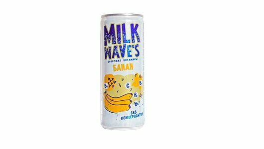 Напиток безалкогольный Milk Waves со вкусом банана среднегазированный 250 мл