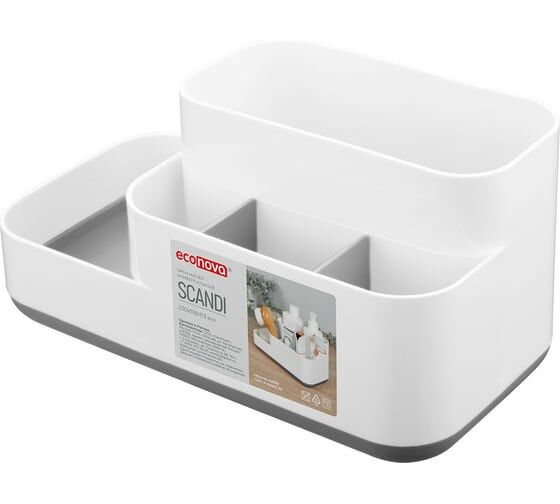 Органайзер Econova Scandi 23х11,8х11,3 серый