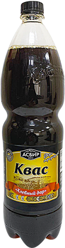 Квас Асбир Хлебный дар живого брожения 1.5л