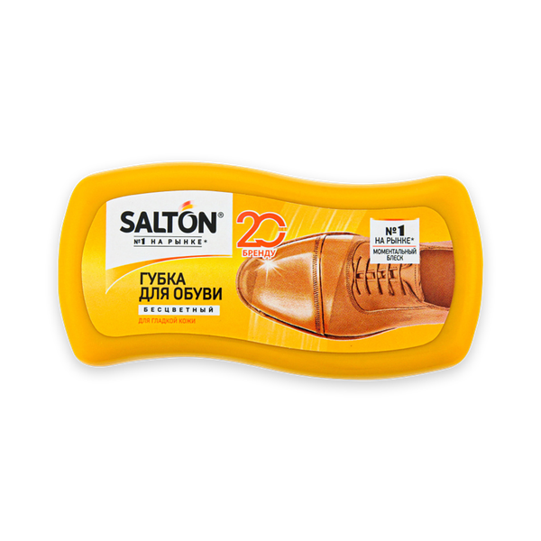 Губка Salton для обуви из гладкой кожи, бесцветная 1 шт