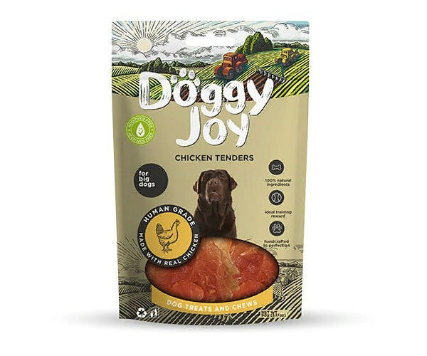 Лакомство для собак DOGGY JOY 50836 для крупных пород Нарезка куриного филе 90г