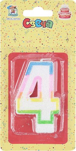 

Свеча для торта Цифра 4 Арт. 644003