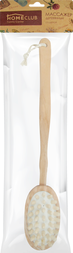 

Массажер деревянный с щеткой HOMECLUB