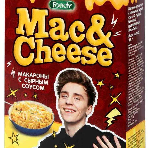 Макаронные изделия Foody Mac&Cheese с курицей и сырным соусом