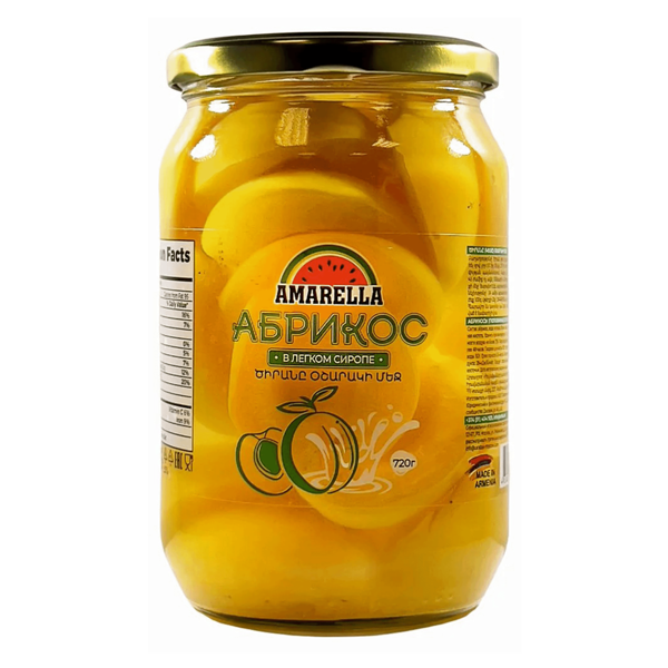 Абрикосы Amarella в сиропе