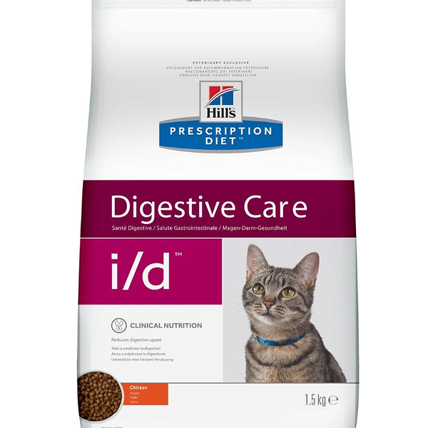 Сухой корм Hill's Prescription Diet i/d Digestive Care для кошек диета при ЖКТ, курица