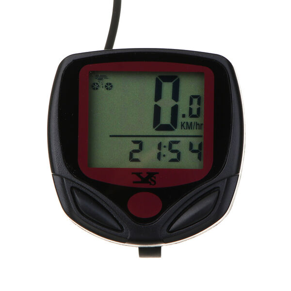 Silapro велокомпьютер проводной 15 функций, 1хlr44, пластик, металл