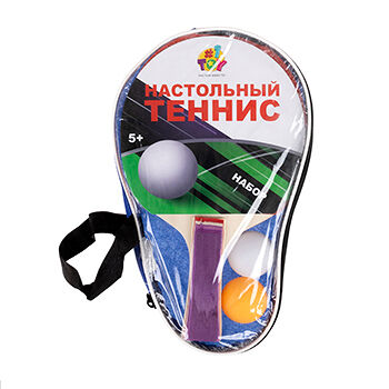 Набор для настольного тенниса: 2 ракетки, 2 мячика, 1Toy