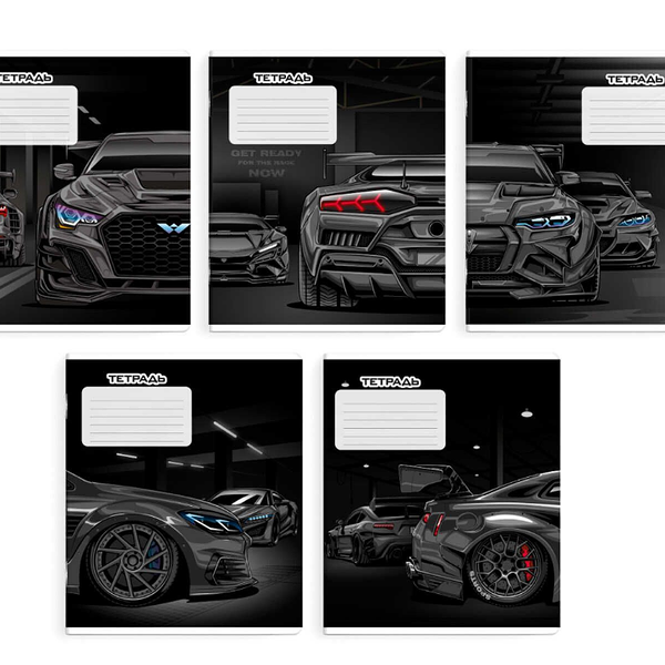 Тетрадь А5 клетка Тачка Феникс+,18л, 1шт в ассортименте