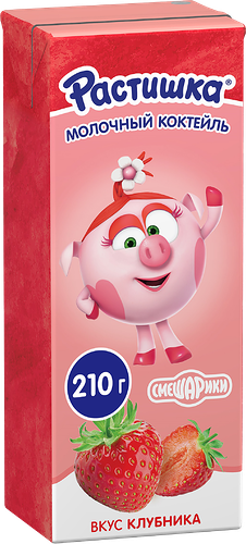 Коктейль молочный «Клубника» 2.0%, «Растишка»,»