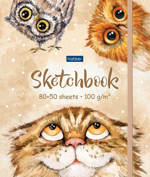 Тетрадь Hatber Premium SketchBook Верь в себя! 80+50л А5