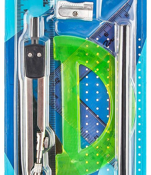 Набор для черчения АШАН Красная птица, 8 предметов