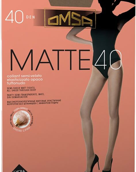 Колготки Omsa Matte 40 Daino Бежевый Размер 5