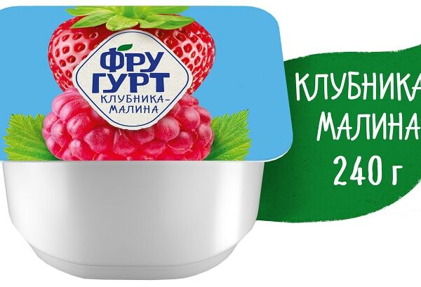 Йогурт Фругурт Клубника малина 2% 240г