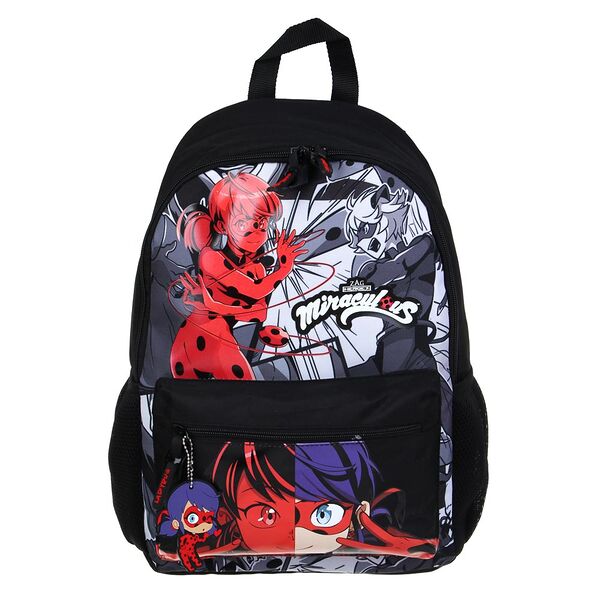 Ледибаг рюкзак подростковый 40х30х15 см, 1 отделение, 3 кармана, уплотненные лямки