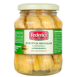 Кукуруза Federici в початках молодая маринованная