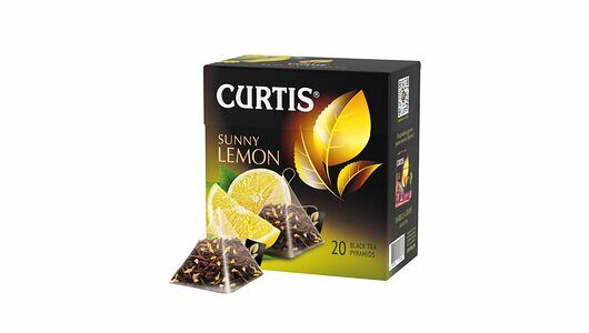 Чай черный Curtis Sunny Lemon, 20 пирамидок × 1.7 г