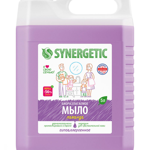 Мыло жидкое Synergetic Лаванда 5000 мл