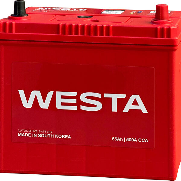Аккумулятор WESTA Korea 70B24L SMF 55 Ач 500 А обратная полярность