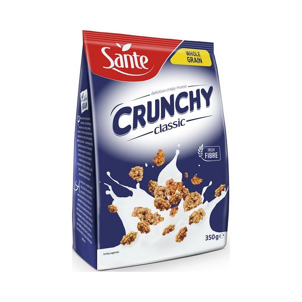Хлопья хрустящие зерновые Crunchy классические 350г