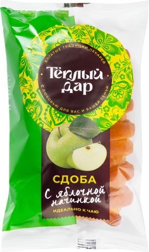 

Сдоба Теплый дар с яблочной начинкой 90 г