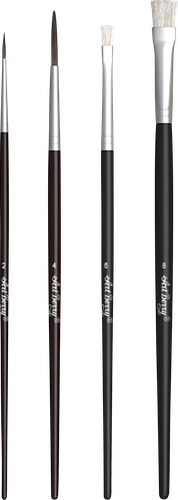 

Кисти для акварели и гуаши ErichKrause ArtBerry пони 4 шт.