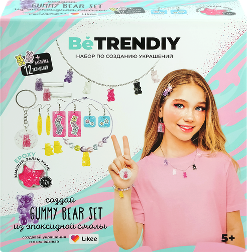 

Набор для создания украшений Be TrenDIY Gummy Bear Set из эпоксидной смолы