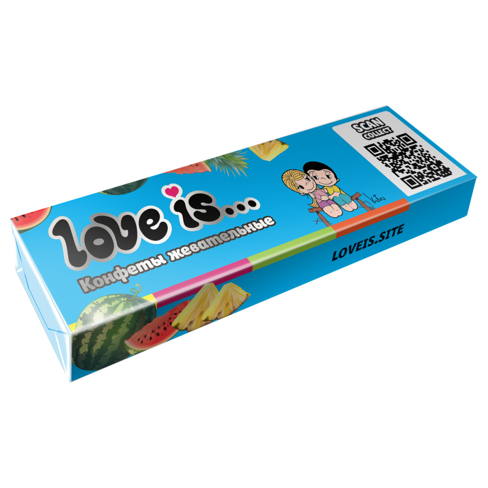 

Конфеты жевательные Love is арбуз-тропик, 20 г