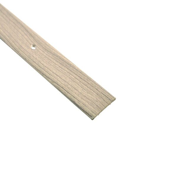 Порог алюминиевый декоративный, 0.9 м, А1, 25 мм, серебристая сосна №195