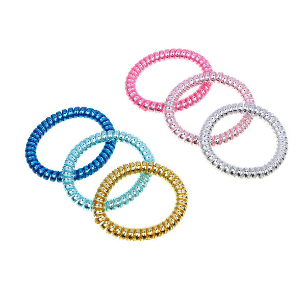 Набор резинок для волос Beriotti спиралька 6 шт.