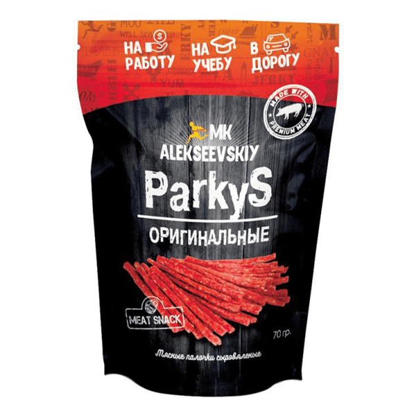 Снеки мясные Mk Alekseevskiy ParkyS оригинальные сырокопченые 70 г