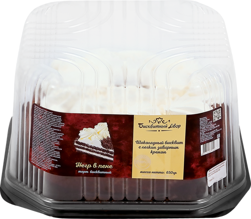 

Торт Бисквитный Двор Негр В Пене 650 г