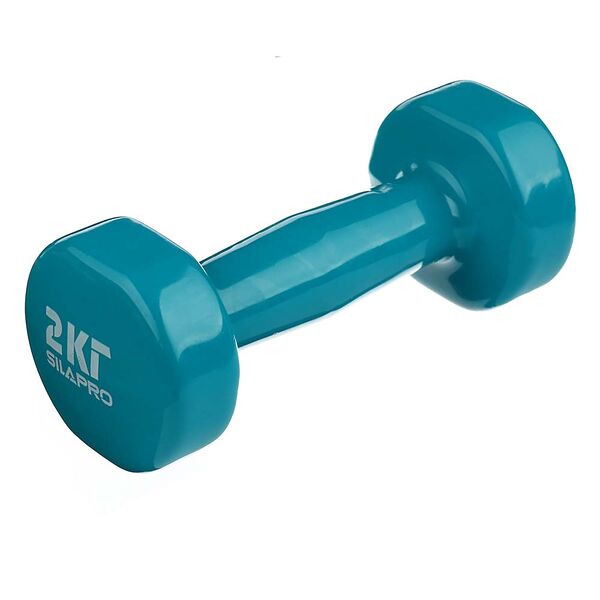 Silapro гантель с виниловым покрытием 2кг (+-100гр), металл