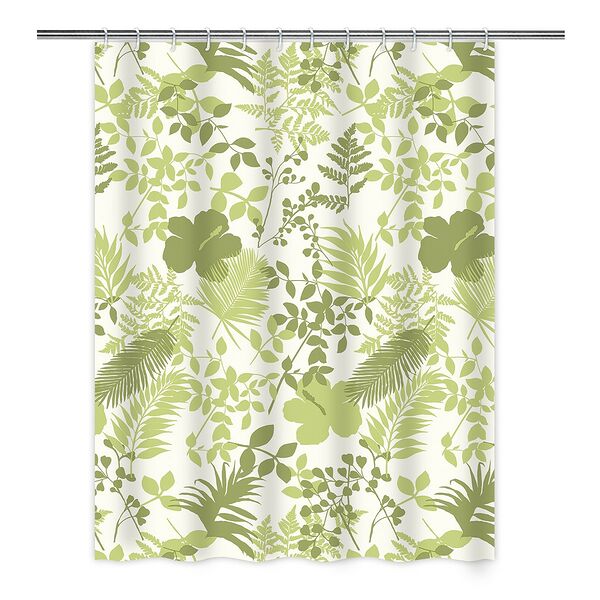 Шторка для ванной Sibo, 180х180 см, PEVA, зеленый