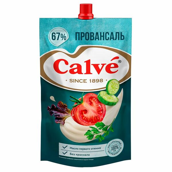 Майонез Calve Провансаль 67%, 400 г