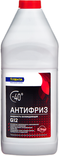 Антифриз ЛЕНТА красный G12, 1кг