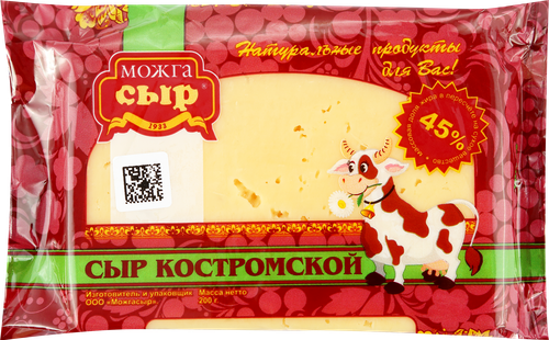 

Сыр Можгасыр Костромской 45% 200 г
