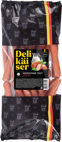 

Сосиски DELIKAISER Молочные ГОСТ, весовые