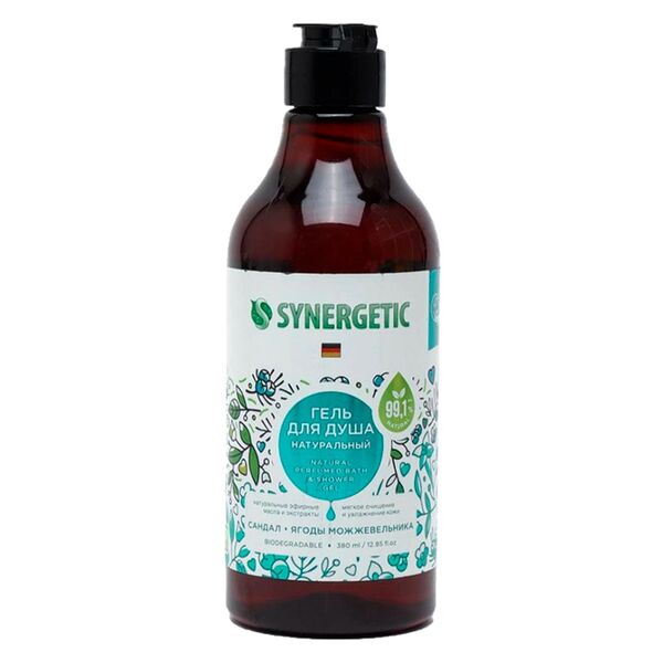 Synergetic Гель для душа Сандал и можжевельник, 380 мл
