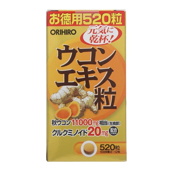 Orihiro Экстракт куркумы таблетки 520 шт